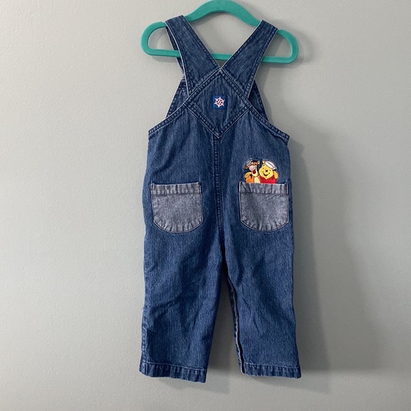 Disney Baby Winnie the Pooh Denim Overall 6-12M - Picture 3 of 4